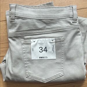 RW&CO. Men's Pants in Light Gray
